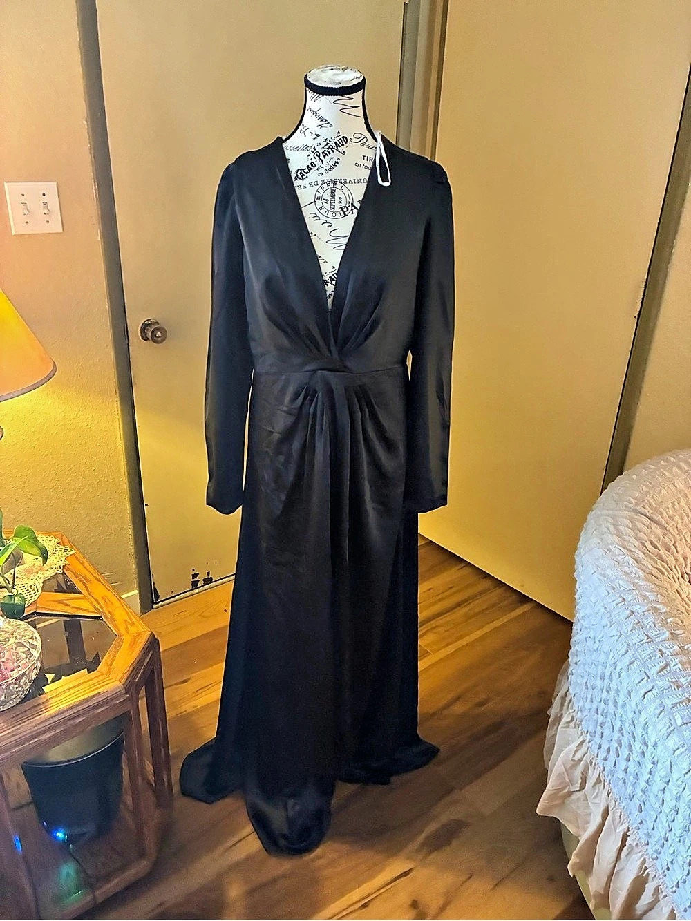 Lulus Black Maxi Dress NWT